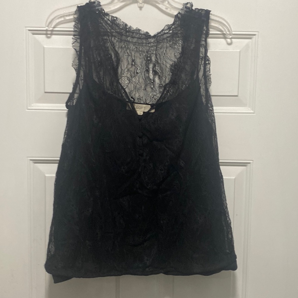 Loft lace sleeveless blouse
